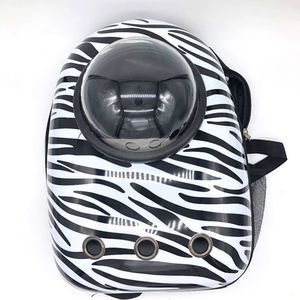 Zebra Pattern Space Capsule Pet Backpack Carrier for Small Pet for  Cat & Dogs
